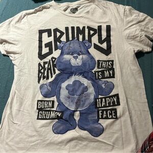 Care Bears White T-Shirt with Black Text